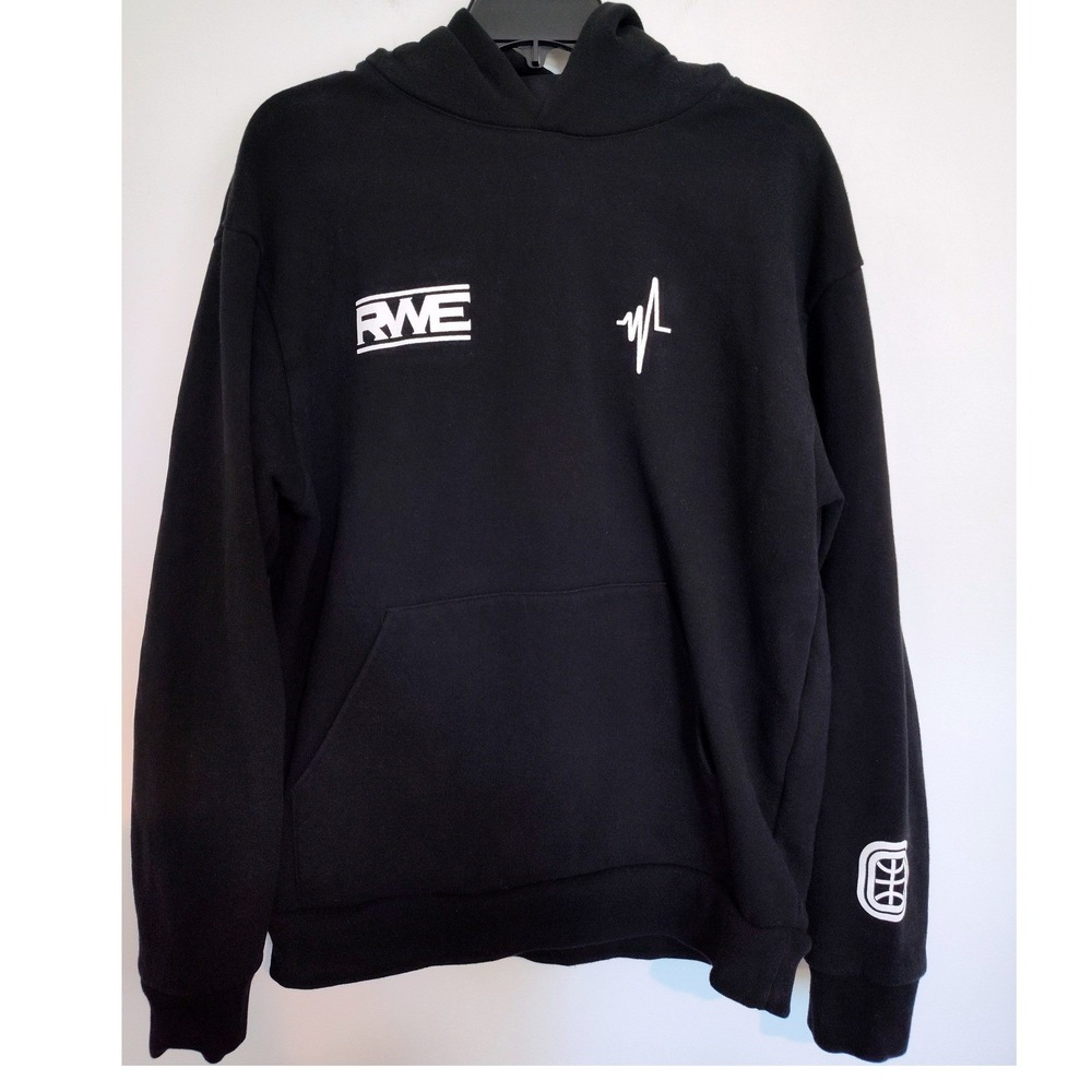 Overtime RWE Basketball A New Era Hoodie Black Mens Medium Independent Trading